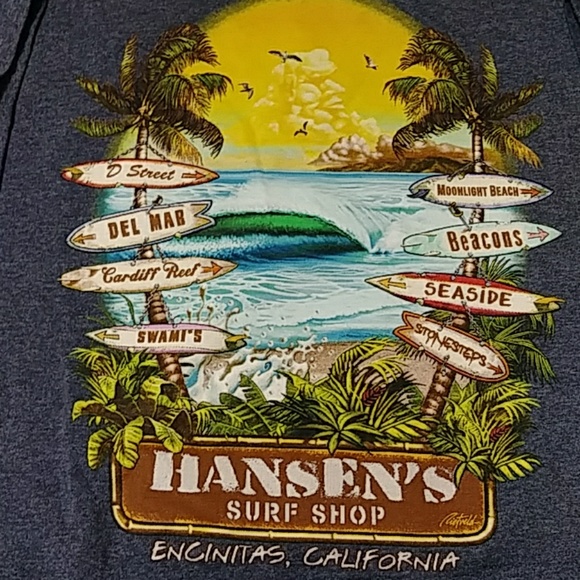 Hansen's Surf Shop Tee Encinitas California - Picture 4 of 4